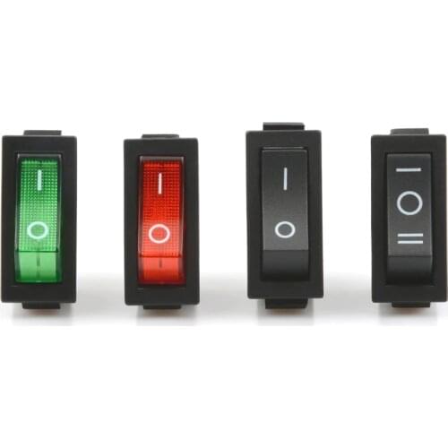 KCD3 Rocker Switch ON-OFF 2 Position 3 Pin Electrical equipment With Light Power Switch 16A 250VAC/ 20A 125VAC