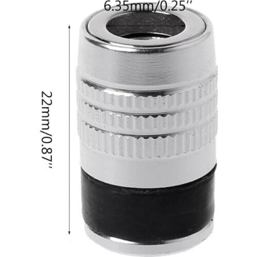 Magnetic Ring 1/4" 6.35mm Metal Strong Magnetizer Screw Electric Phillips Screwdriver Bits