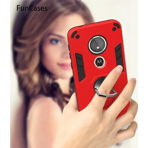 Magnetic Ring Hard PC Shell For case Moto E5 Squishy Positivo Book Cases sFor Carcasa Moto cellular Motorola G6 Play Holder