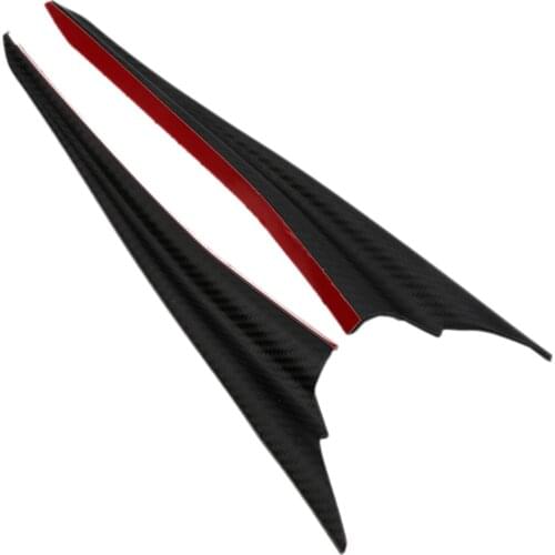 Set of 2 Decorate Car Vehicles Front Bumper Spoiler Accessories & Tape