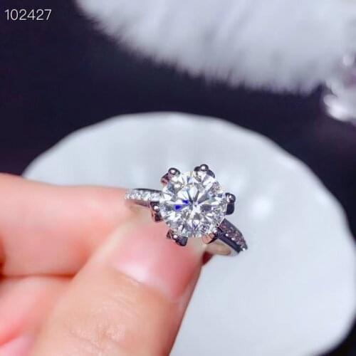 2020 new crackling moissanite ring for women jewelry engagement ring for wedding 925 silver ring birthday gift