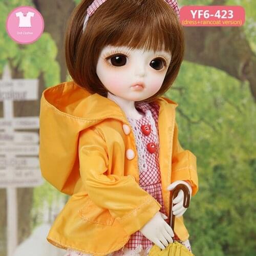 BJD Clothes 1/6 For the Littlefee or LCC Body Cotton Candy Cute Dress Beautiful Doll Outfit OUENEIFS Doll Accessories