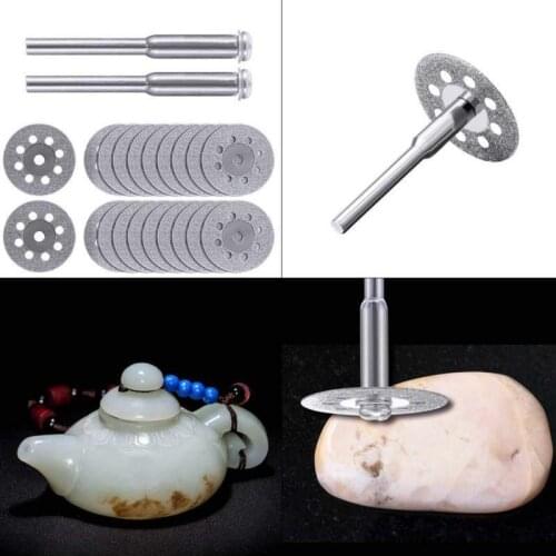 8holes Diamond Coated Saw Blade Grinding Rotary Cutting Cut Off Blade Wheels Disc Kits For Cutting Glass Stone Wood Plastic 20mm