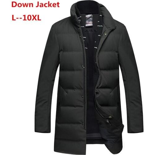 PLUS 10XL 8XL 6XL 5X 90% White Duck Thick Down Jacket men coat Snow parkas male Warm Brand Clothing winter Down Jacket Outerwear