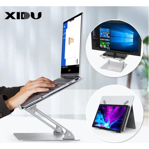 XIDU Laptop Stand Holder for Mac Book Air 11 12 Pro iPad Notebook Aluminum Alloy Folding Bracket Stand Portable Laptop Holder