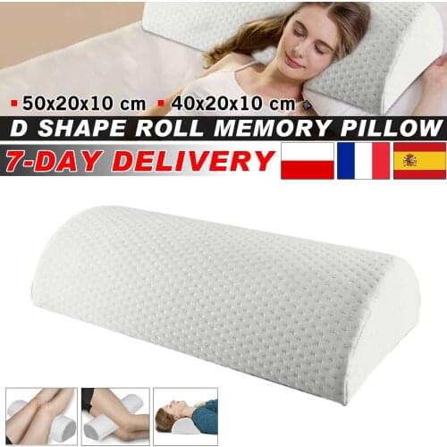 D Shape Memory Foam Sleep Roll Pillow Cusions For Neck Knee Leg Spacer Back Lumbar Cervical Spine Support Pregnant Woman