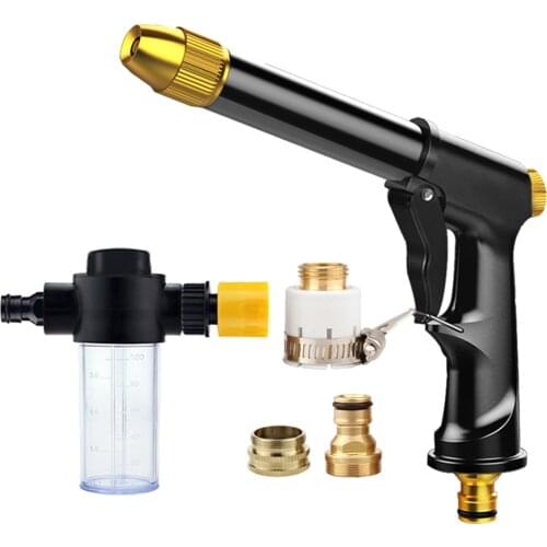 Portable High-pressure Water Gun For Cleaning Car Garden Watering Hose Nozzle Sprinkler Foam Water Gun Car Washer Sprayer