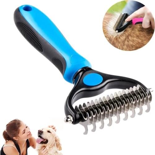 Removal Comb for Dogs Cat Pet Fur Knot Cutter Pet Cat Hair Brush One/Double Side Pet Products Dog Grooming Shedding Tools