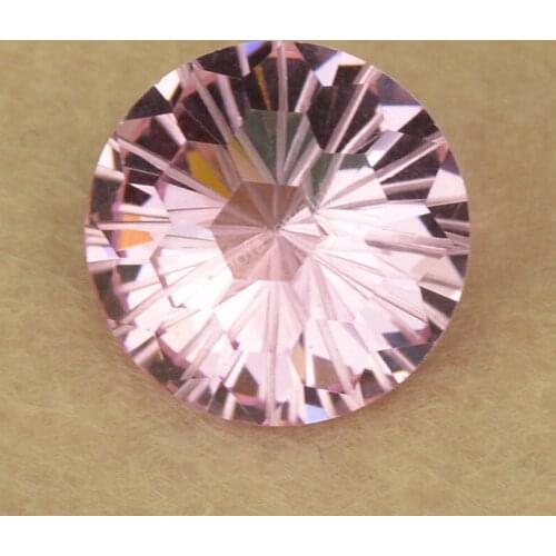 Sale 8~15mm Pink Red Round Shape Firework Cut Glass Beads Loose Millennial Chrysanthemum Cut Glass Lab Made Gems For Jewelry