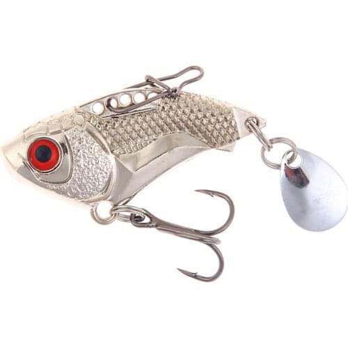 1Pcs Metal VIB Fishing Lures 45mm 16g vivid Vibrations Gold Sliver Spoon Lure Bass Artificial Fishing Hard Bait Cicada Lure