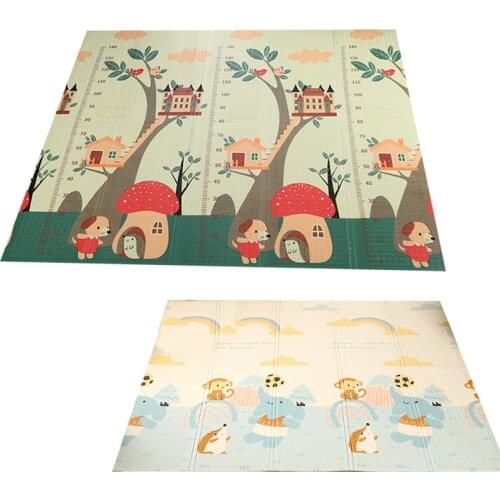 Folding Infant Shining XPE Baby Play Matd Crawling Pad Folding Thickening Environmental Protection Household Children Floor Mats