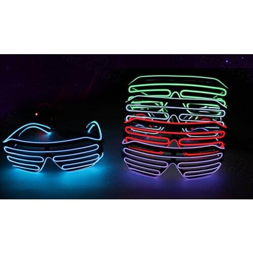 LED Glasses Light Up Shades Flashing Rave Wedding Party Eyewear Luminous Glowing Night Shows Decors Activities Christmas Supply