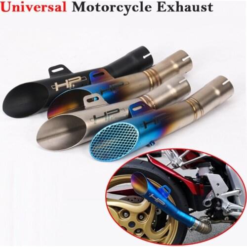 Universal Motorcycle GP Exhaust Motorcross Modified Pipe DB Killer Escapamento Escape Racing Muffler For R6 R3 MT09 Pitbike ATV