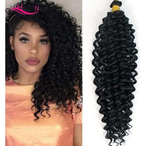 Hair Nest Marlybob Crochet Braids Hair Extension Water Wave Crochet Braiding Hair Afro Kinky Curly Jerry Curl Crochet Hair
