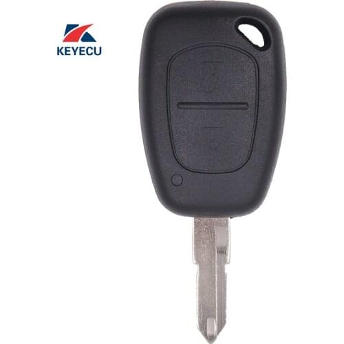 KEYECU Replacement Remote Car Key Fob 2 Button 433MHz PCF7946 for Vauxhall Vivaro, Movano 2000-2008