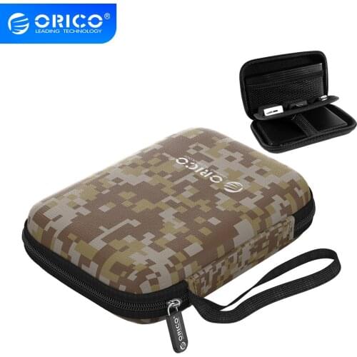 ORICO 2.5 inch Protection Bag for Power Bank HDD SSD Hard Disk Drive Portable Protector Enclosure Case Camo Gray/Blue/Black