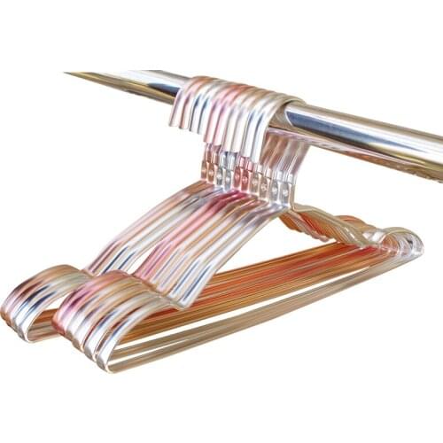 10pcs/lot 44cm Adult male and female aluminum alloy clothes hanger