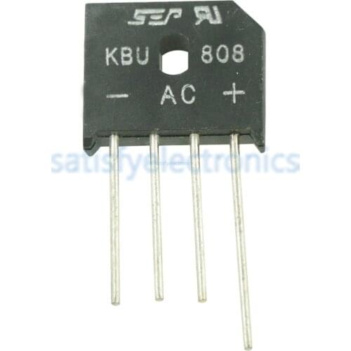 10pcs/lot KBU808 KBU 808 KBU-808 800V 8A Bridge Rectifier