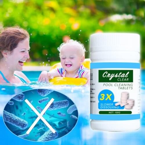 100 Pcs Pool Cleaning Tablet Safe Long Lasting for Swimming Pool ASD88