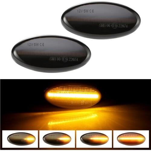2 Pieces Smoke Led Dynamic Side Marker Turn Signal Light Sequential Blinker Light Led Auto Lamp For MAZDA 3 For MAZDA 2 5 MPV