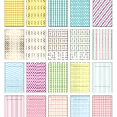 20Pcs Polaroid Camera Film Skin Masking Photo Sticker FujiFilm Instax Mini Decor