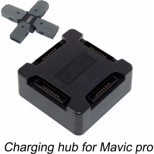 4 in1 Battery Charging Hub for DJI Mavic Pro Rapid Smart Multi Battery Intelligent Charging Manager LCD Display Parallel Board