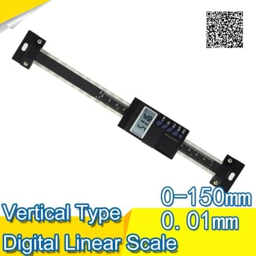 Free Shipping 0-150mm Vertical type Digital Linear Scales Vertical caliper linear scale vertical