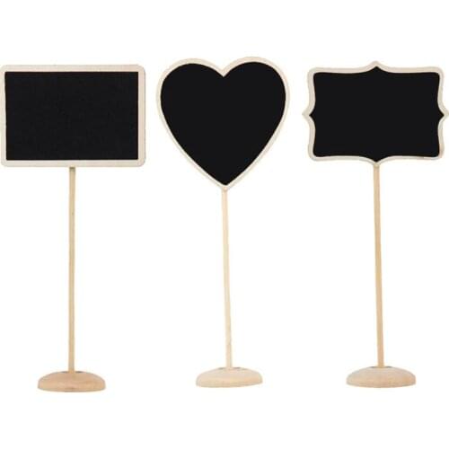 10pcs Wedding idea Mini Small Wood Chalkboard Table Numbers for Wedding Birthday Party Decoration Gift