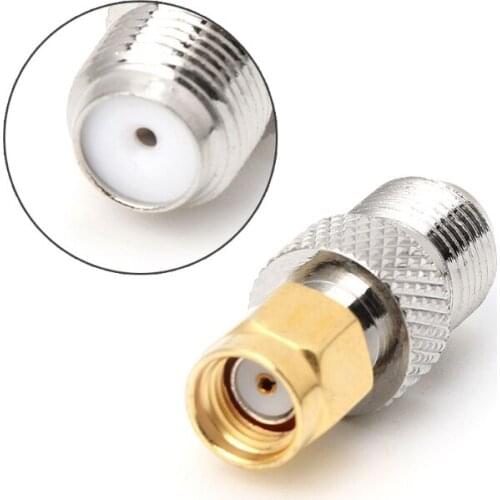 F Type Female Jack to SMA Female Socket Straight RF Coax Adapter F to SMA Plug