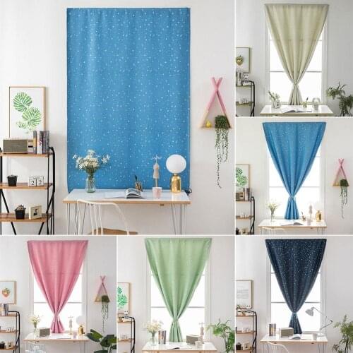 HOT SALE ！！！New Arrival Stars Stick-on Window Curtain Blind Kitchen Balcony Blockout Drape Home Decor Wholesale Dropshipping