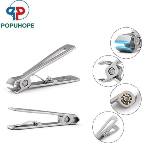 Innovative Stainless Steel Manicure Pedicure Tools Finger Toe Nail Clipper Cutter for Thick Nail with Bearing Structure