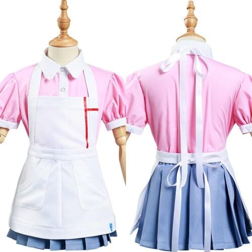 Danganronpa Cosplay Mikan Tsumiki Cosplay Costume Kids Children Shirt Skirt Outfits Halloween Carnival Suit