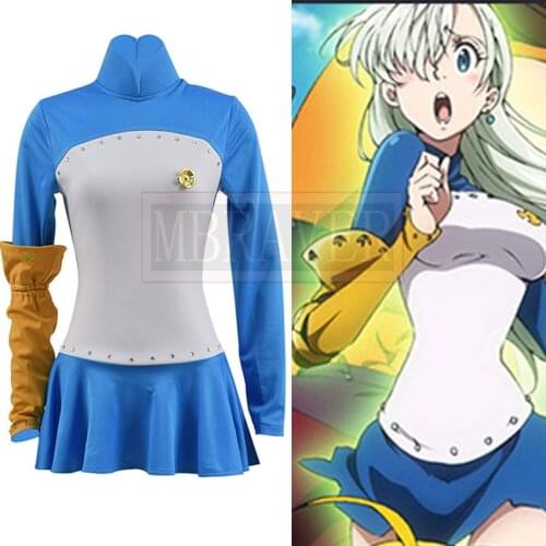 The Seven Deadly Sins Nanatsu no Taizai Imashime no Fukkatsu Elizabeth Liones Cos Cosplay Costume Halloween Custom Made Any Size