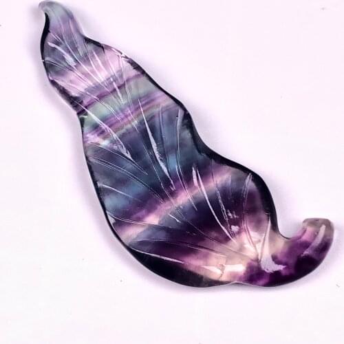 Beautiful Natural fluorite leaf Rock Crystal Leaf Shape
