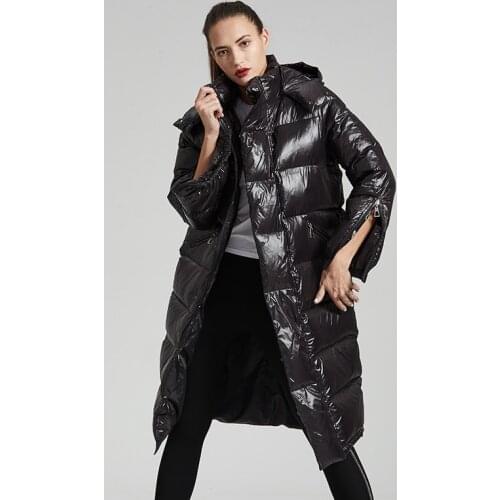 Eva Freedom Womens Winter Jacket 2020 Fashion Trend Hooded Long Thick Warm Plus Size Puffer Down Jacket Women