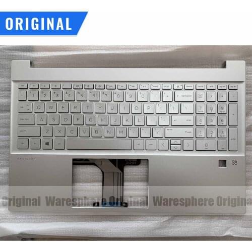 New Original Palmrest for HP Pavilion 15-EG Top Cover With Fingerprint Hole With Non-backlit Keyboard M08911-001 54G7HTATP00