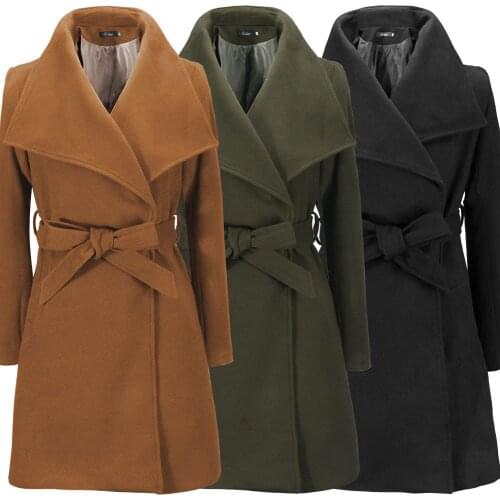 Tilorraine new wool coat in autumn and winter medium and long European style winter woolen winter coat for women