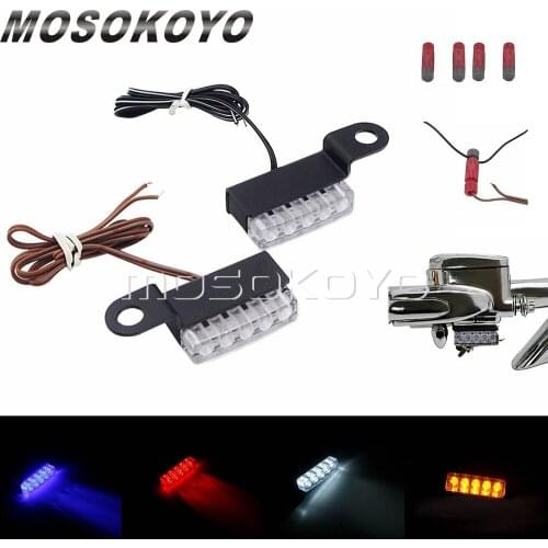 Front/Rear Mini LED Motorcycle Turn Signal Light Blinker Flashing Indicator Lamp For Chopper Bobber Cafe Racer Scrambler Scooter