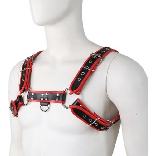 Adjustable PU Leather Belt Chest Straps Harness Body Clubwear Fetish Slave Bondage Restraints Adult Games Sex Toys For Man Gay