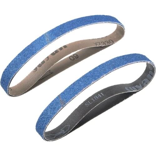 Uxcell 3/4-inch X 21-inch Sanding Belt Zirconia Sand Belts marks on Wood Plastic Fiberglass and Both Ferrous Metal 2pcs