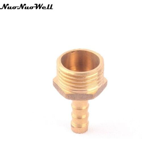 1/2" DN15 8mm Barb Hose Tail Male Thread Pipe Connector Steel Brass Hose Tail Fitting for Water Gas Oil Accessories