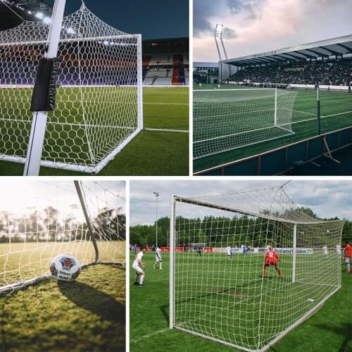 Standard 7-a-side 5-a-side Football Net No Knot Football Volleyball Net Thick Polyethylene Football Net