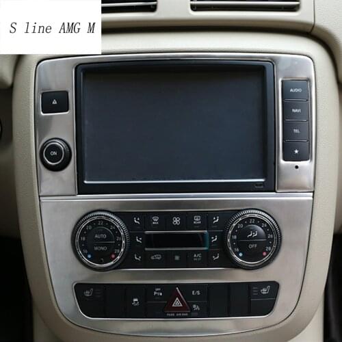 Car Styling Center Control Navigation Screen Protection cover Sticker Trim Panel for Mercedes Benz R Class W251 R300 320 350 400
