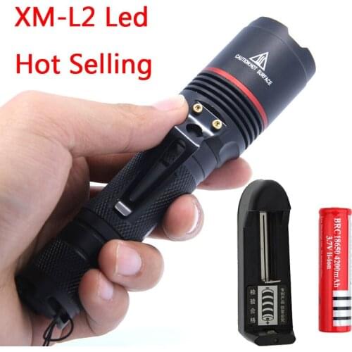 Super Power XM-L L2 LED 4000 Lumens 5-Mode 18650 Tactical Flashlight Torch 18650