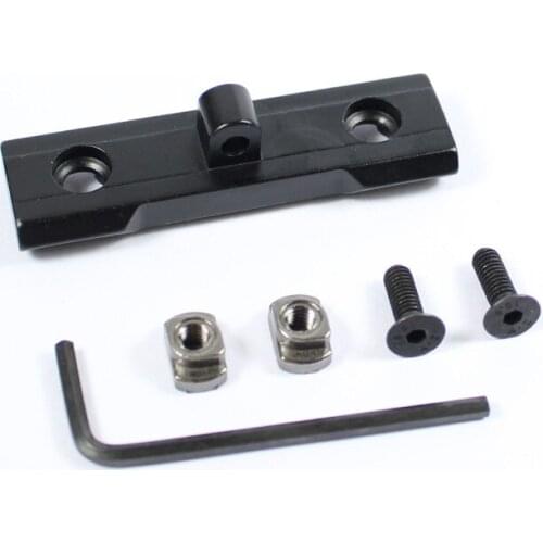 Tactical M Lok Keymod Handguard Rail Bipod Mount Adapter Harris Sling Stud Aluminum Hunting