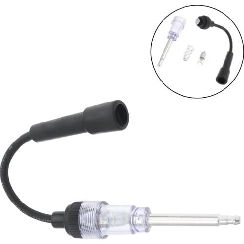 Universal Automotive System Coil Engine Spark Plugs Ignition Auto Diagnostic Tester Tools Attach black connector to plug