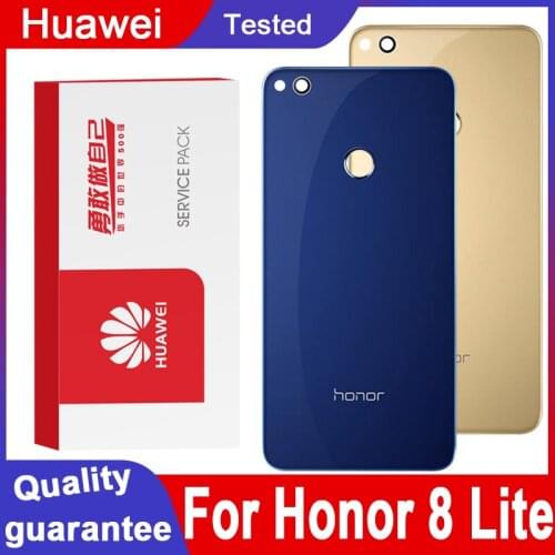 High quality For Huawei Honor 8 Lite Back Glass Battery Cover Rear Door Housing Case Panel For Huawei Honor 8 Lite Rear Cover