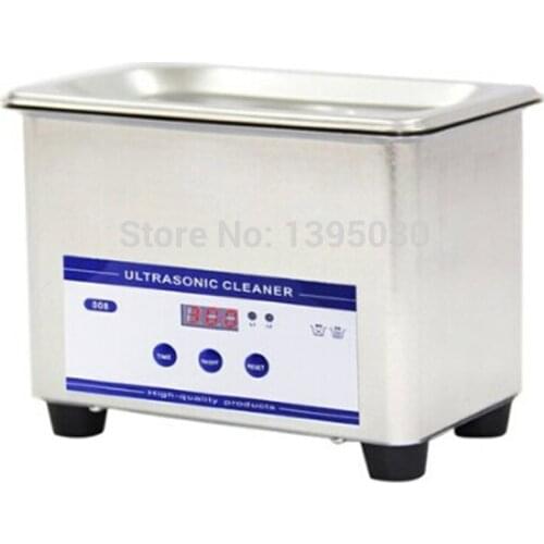 Digital Ultrasonic Cleaning Transducer Baskets Jewelry Watches Dental PCB CD 0.8L 35W Mini Ultrasonic Cleaner Bath 110V 220V 1pc