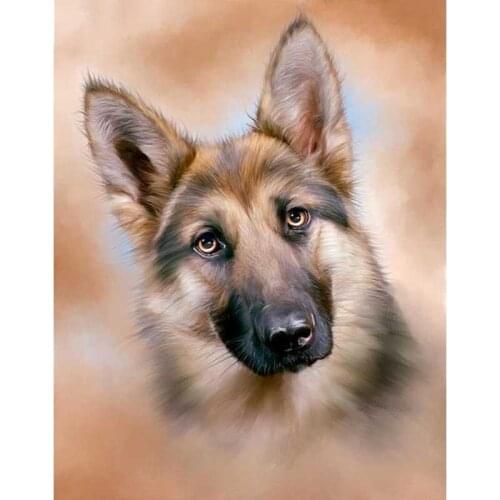 5D DIY Diamond Cross stitch painting Cute dog Full Square/Round Diamond mosaic Diamond embroidery decoration