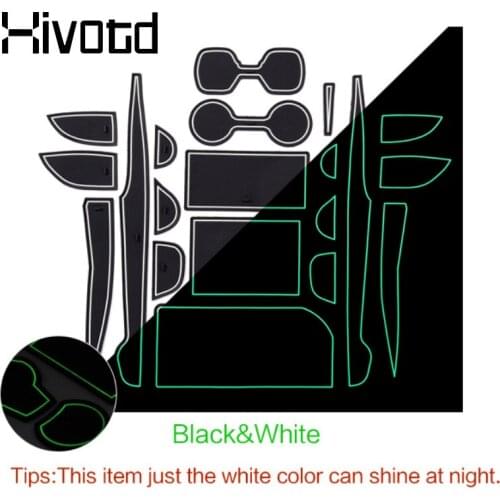 Hivotd For Toyota Camry 2020 Accessories Cover Rubber Cup Pad Dust Mat Mug Coasters Foot Cushion Interior Decoration Car Styling